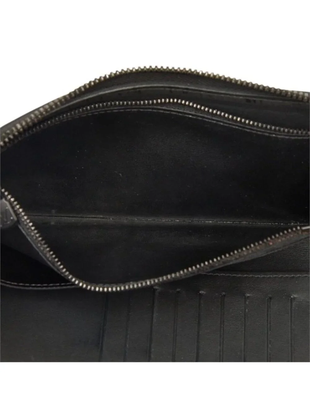 Louis Vuitton Monogram Shadow Zippy Wallet Vertical Black Leather